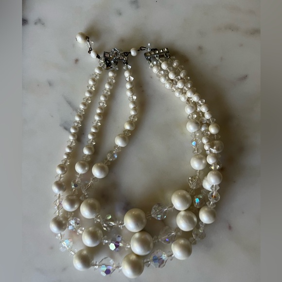 Vintage Costume Beaded Jewelry Necklaces Earrings Bracelet floral green orange - Picture 12 of 15